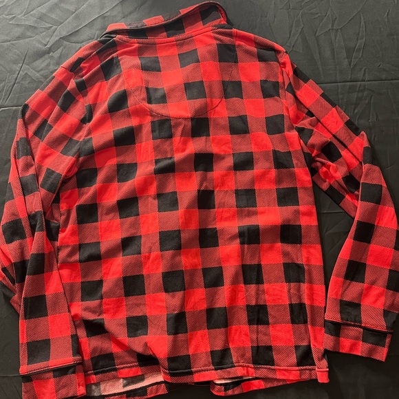 Cuddl Duds Red and Black Checkered women’s pajamas two piece set medium - Picture 3 of 6